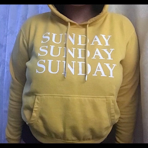H&M Yellow Sunday Hoodie - Picture 1 of 2